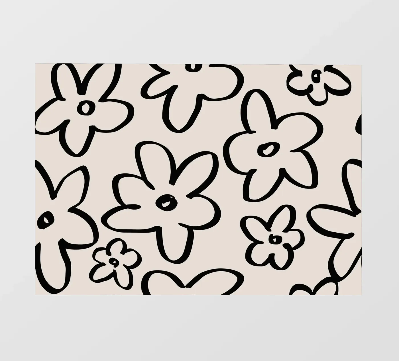 Simple Flower Pattern Backlit Folie von treechild
