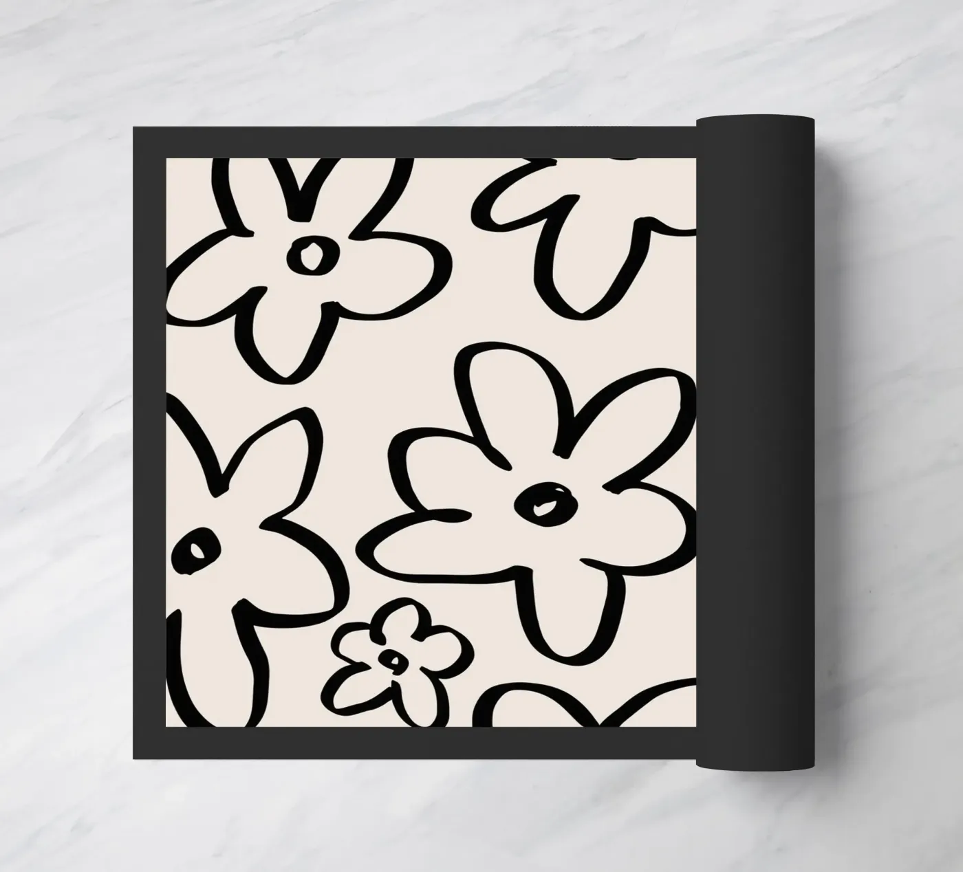Simple Flower Pattern Fußmatte von treechild