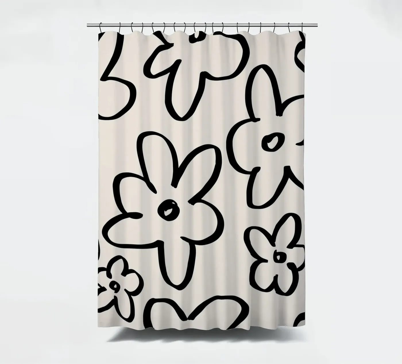 Simple Flower Pattern douchegordijn van treechild
