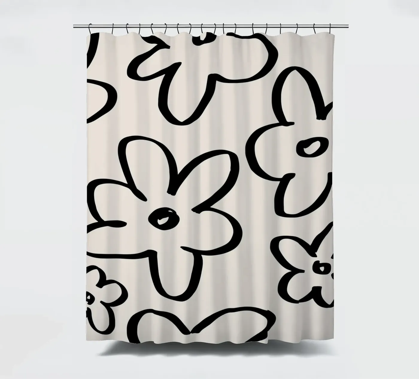 Simple Flower Pattern douchegordijn van treechild