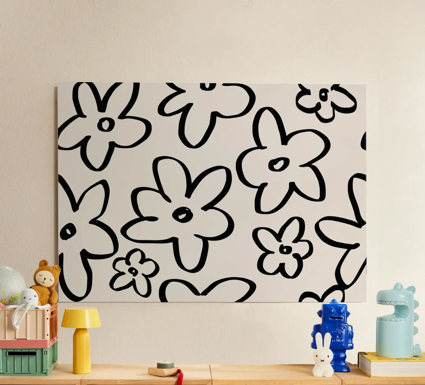 Simple Flower Pattern forex-plaat van treechild
