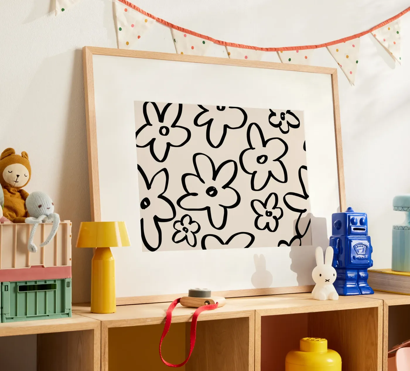Simple Flower Pattern Poster von treechild