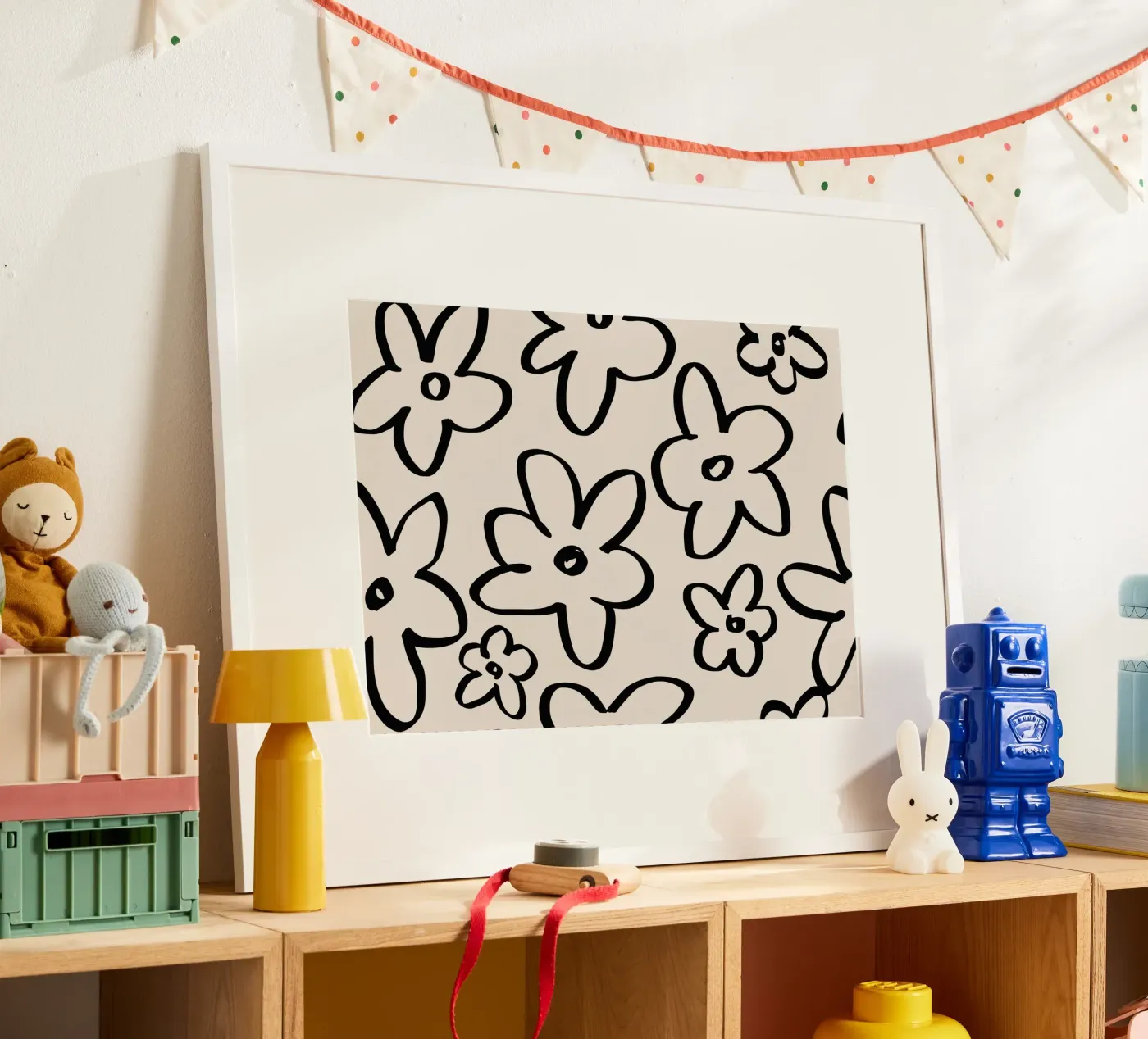 Simple Flower Pattern Poster von treechild