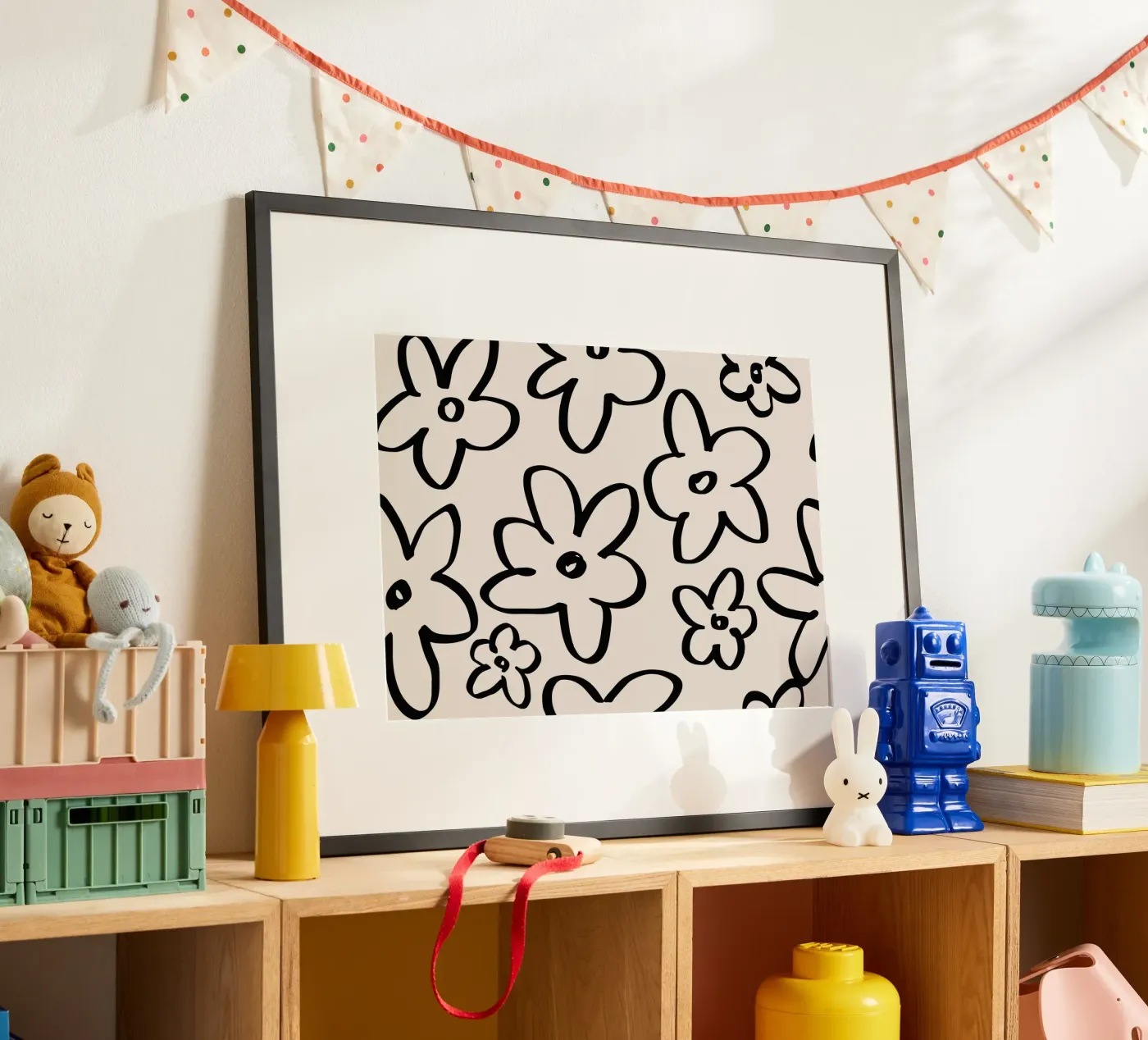 Simple Flower Pattern Poster von treechild