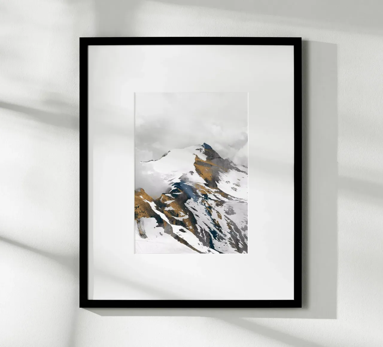 montagna 10 poster con telaio in legno da dada22