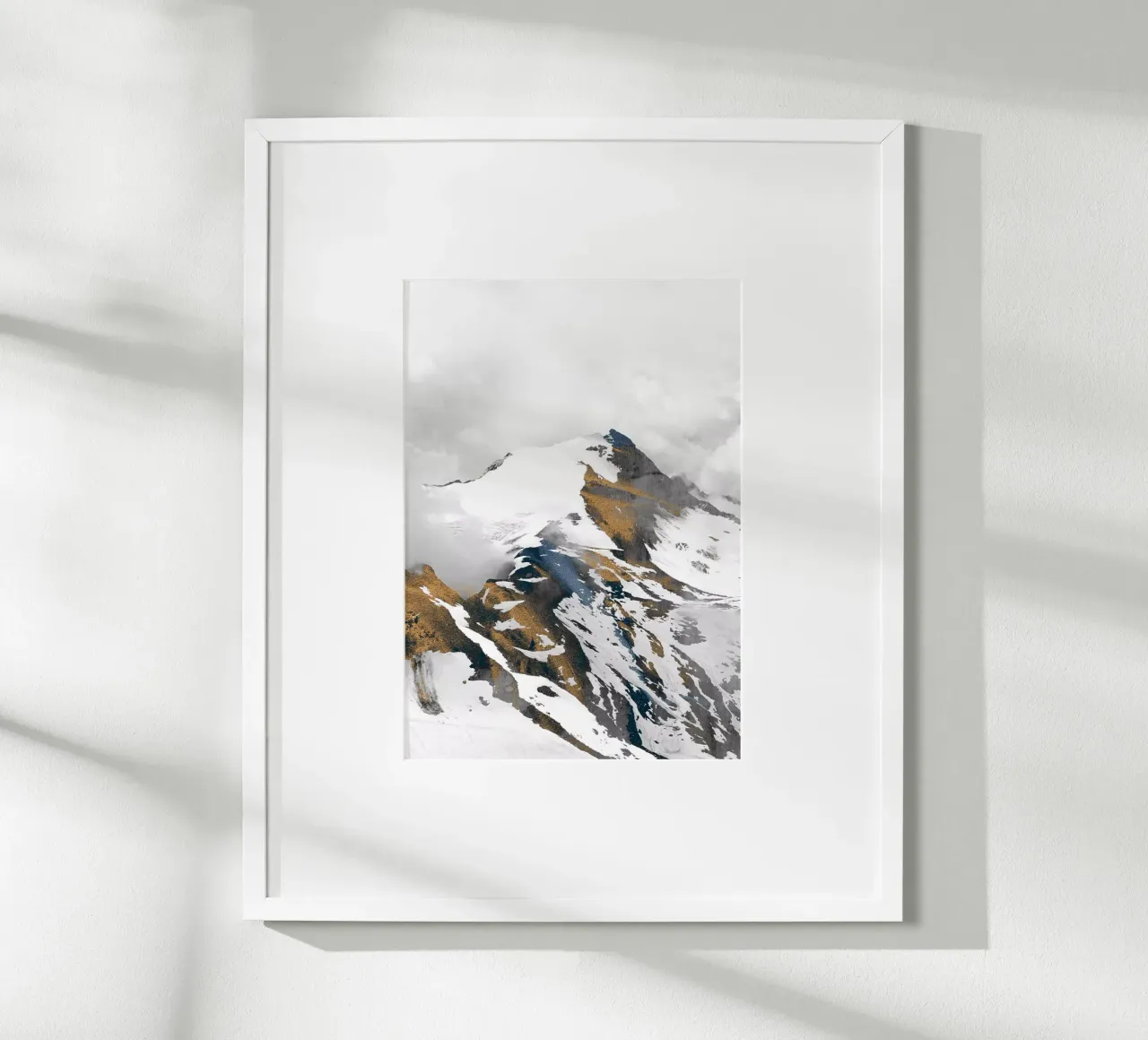 montagna 10 poster con telaio in legno da dada22