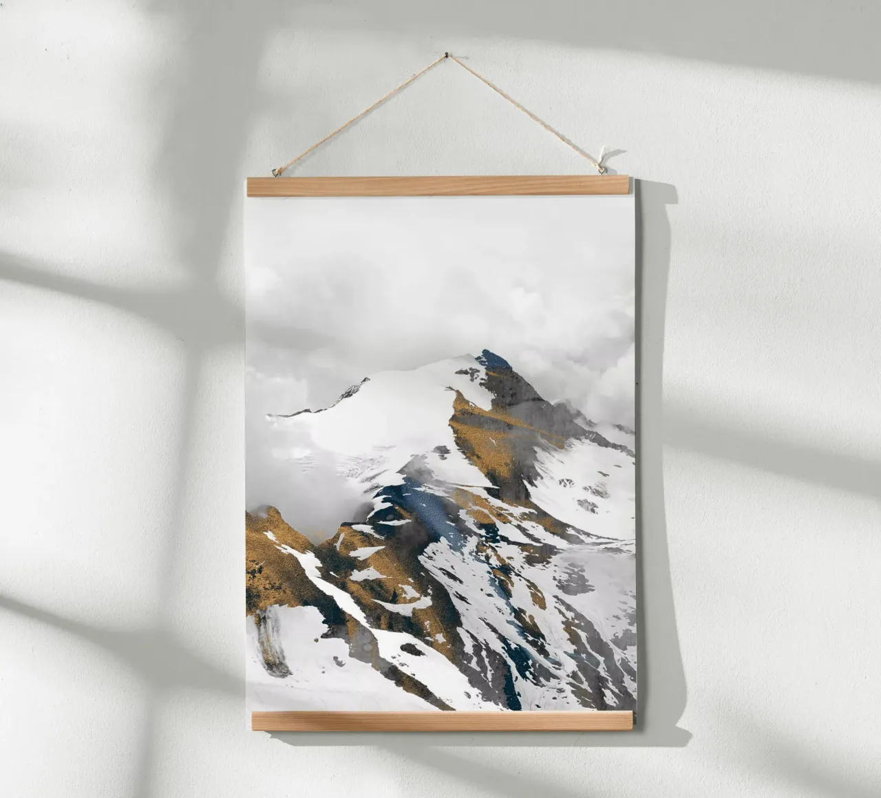 montagna 10 poster con telaio in legno da dada22