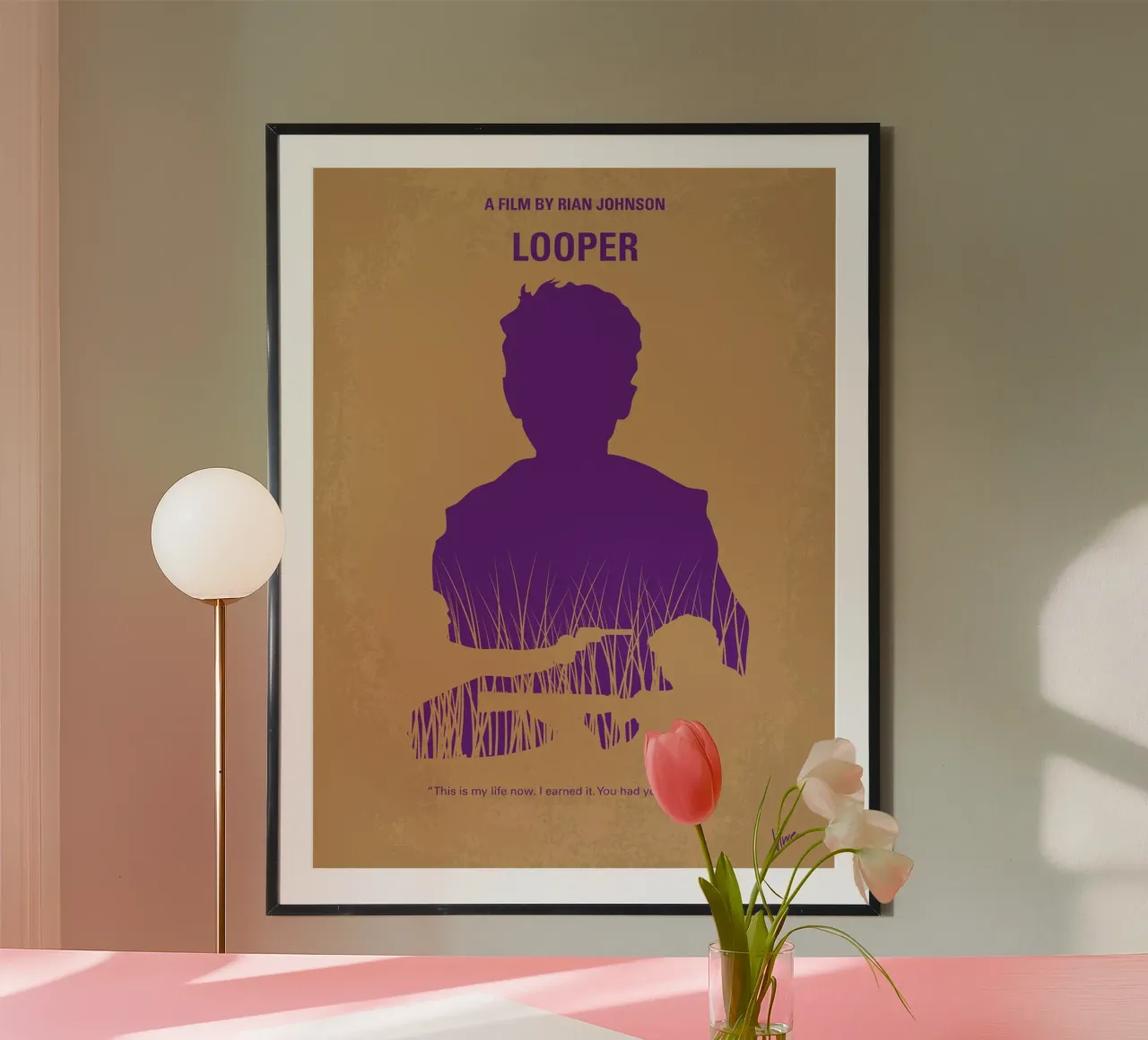 No636 My Looper minimal movie poster poster da Chungkong