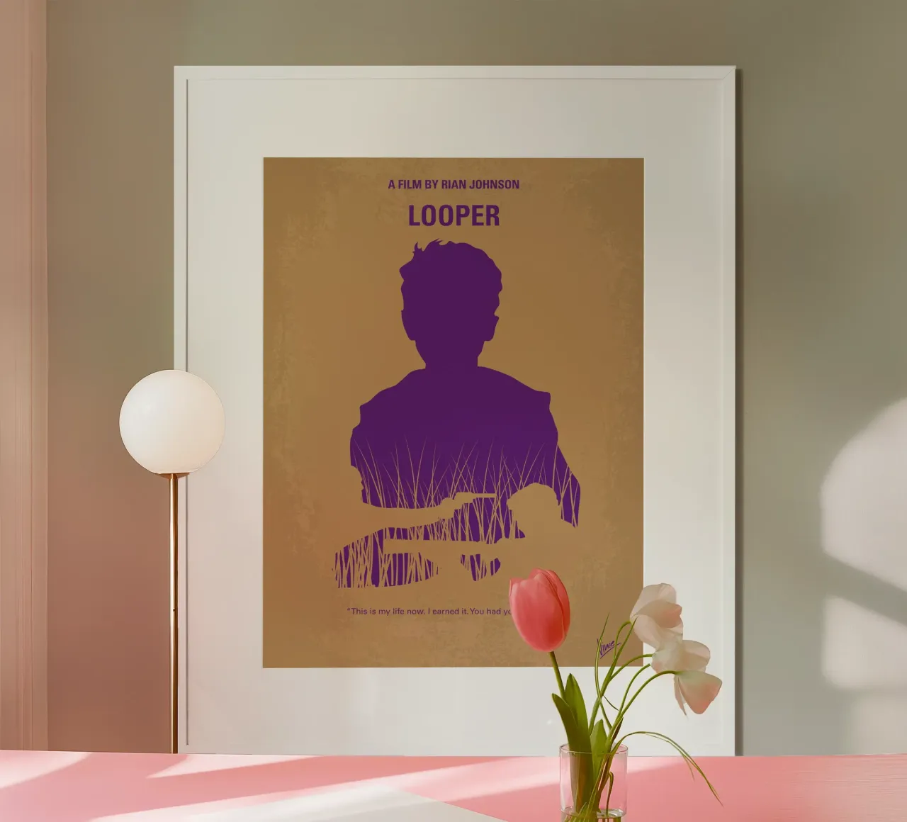 No636 My Looper minimal movie poster poster da Chungkong