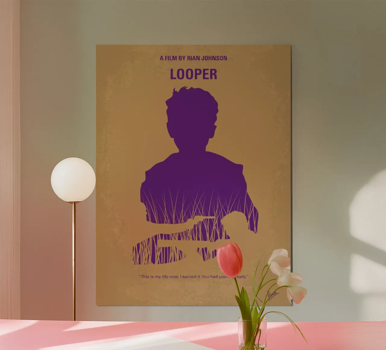 No636 My Looper minimal movie poster poster da Chungkong