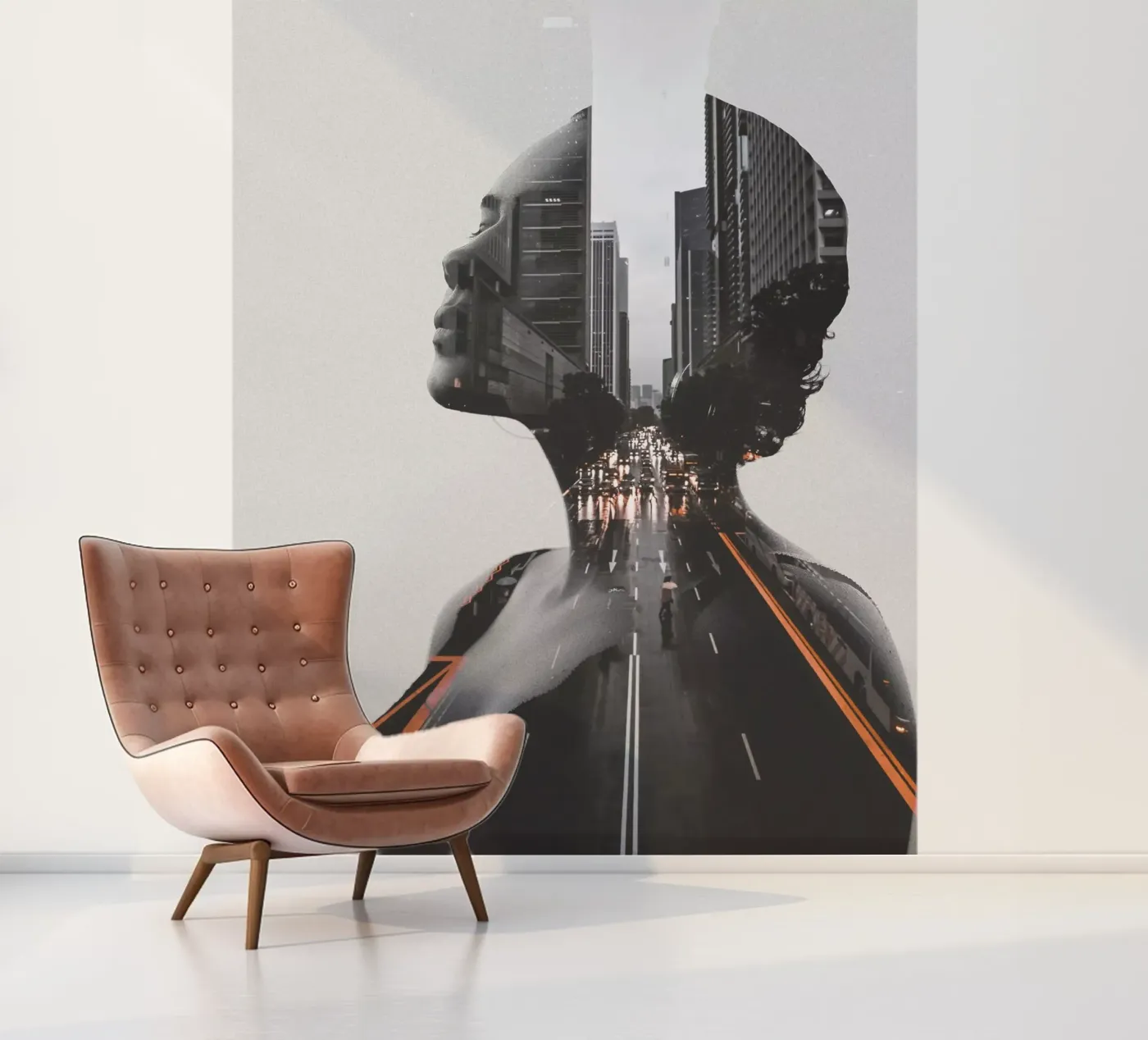 Stad 2 fotobehang van dada22