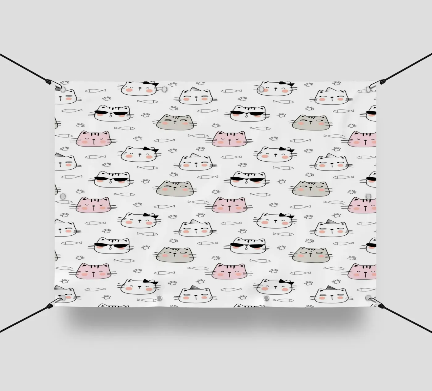 Cats pattern telo in pvc da Happypatterns