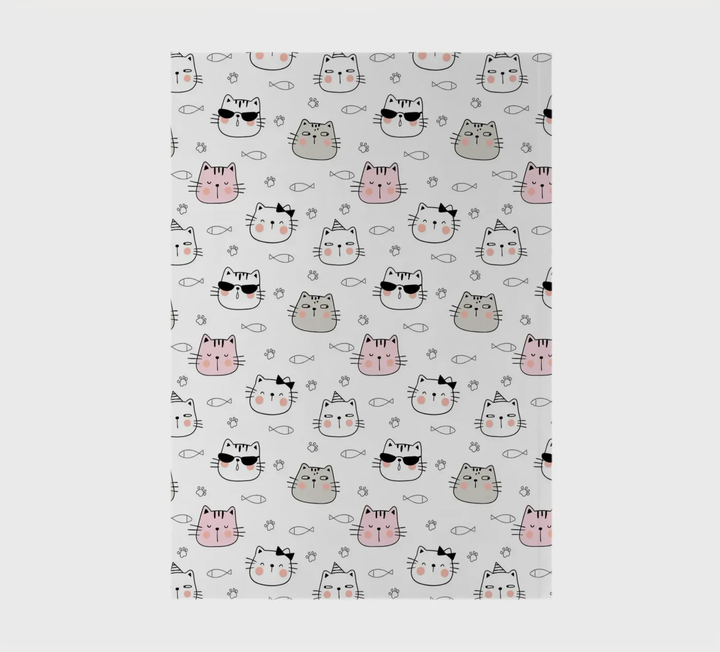 Cats pattern notebook by Happypatterns