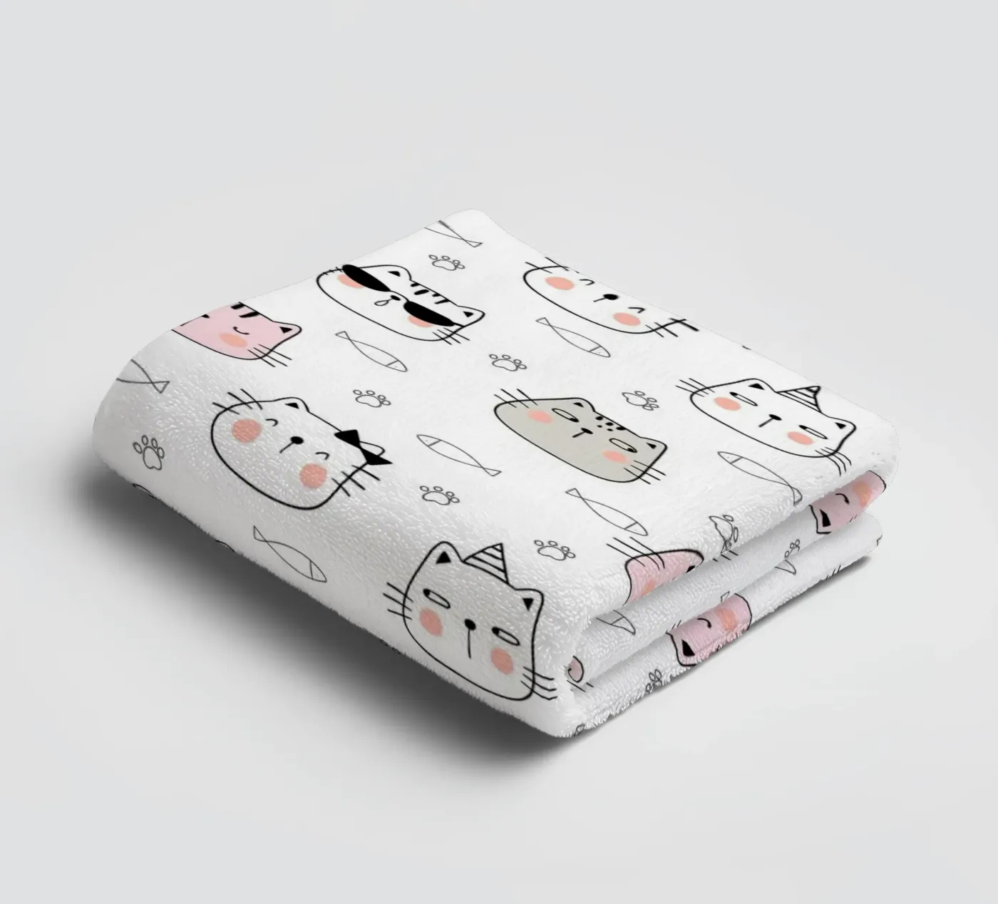 Cats pattern Handtuch von Happypatterns