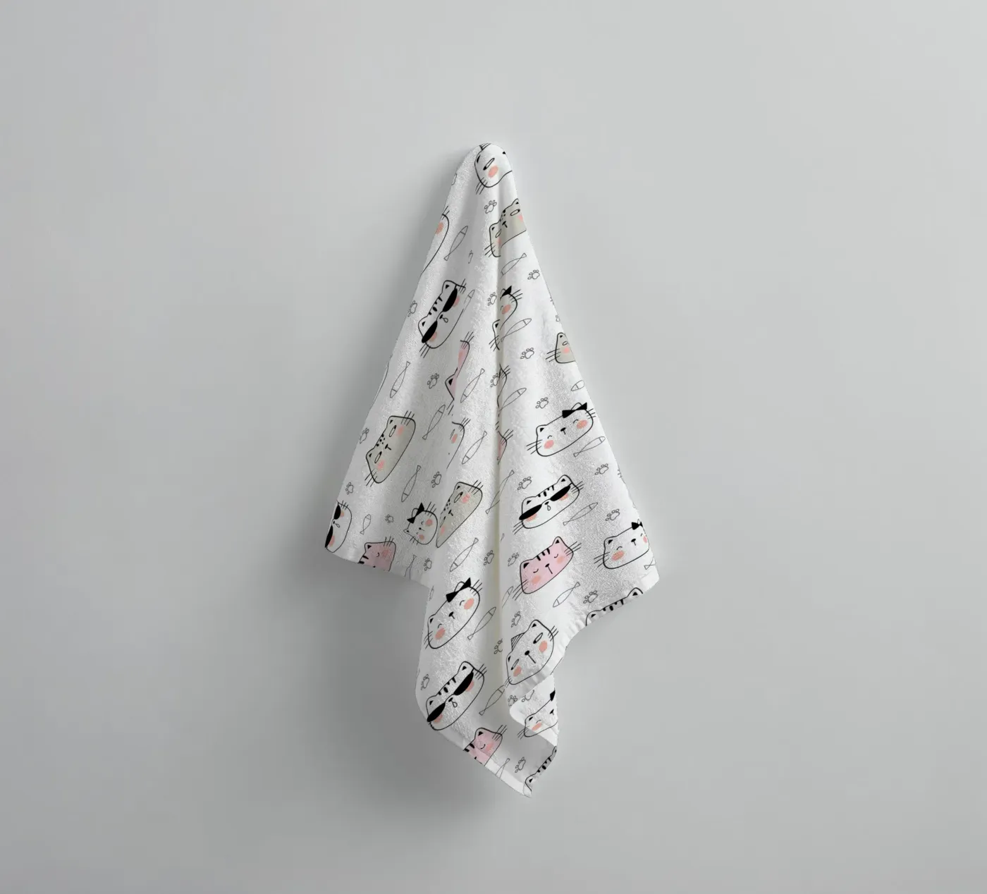 Cats pattern Handtuch von Happypatterns