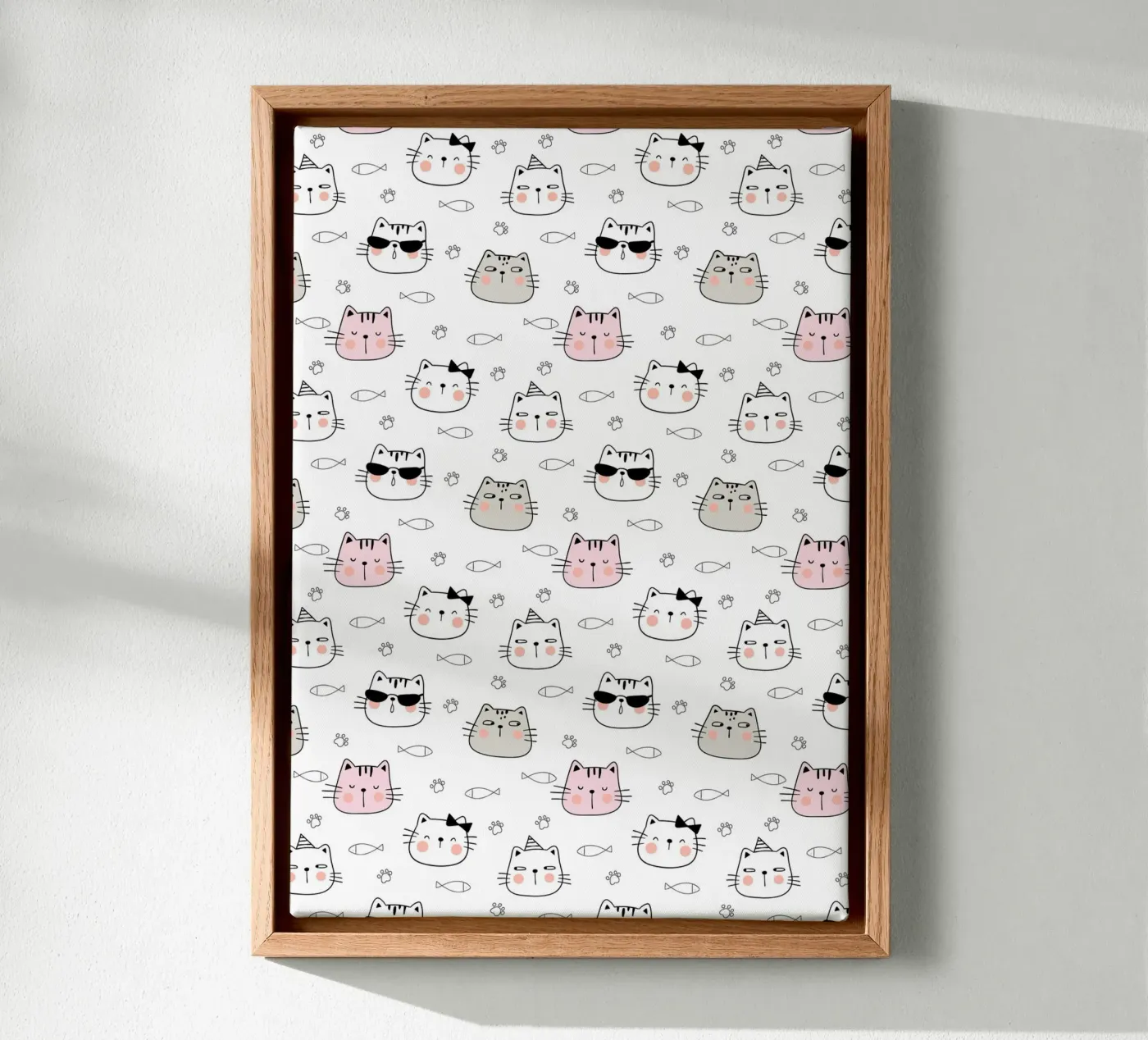 Cats pattern tela da Happypatterns