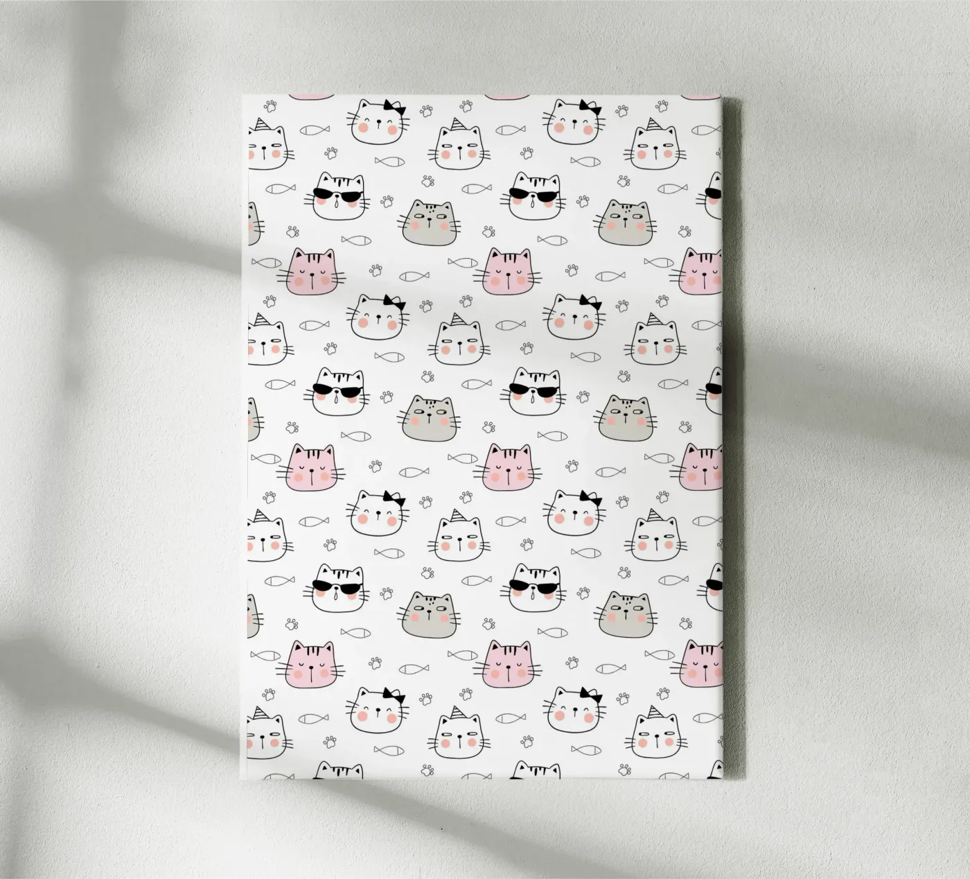 Cats pattern tela da Happypatterns