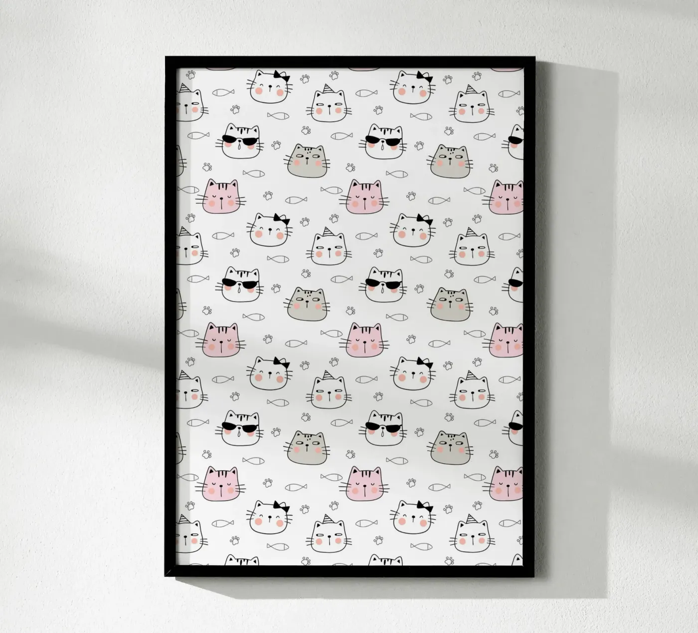 Cats pattern Poster von Happypatterns