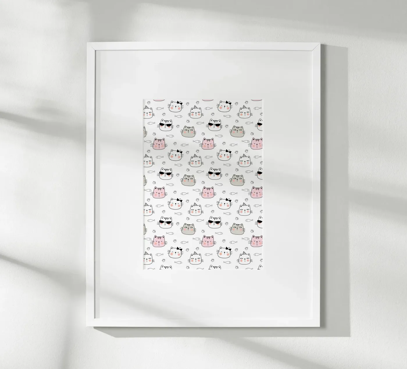 Cats pattern Poster von Happypatterns