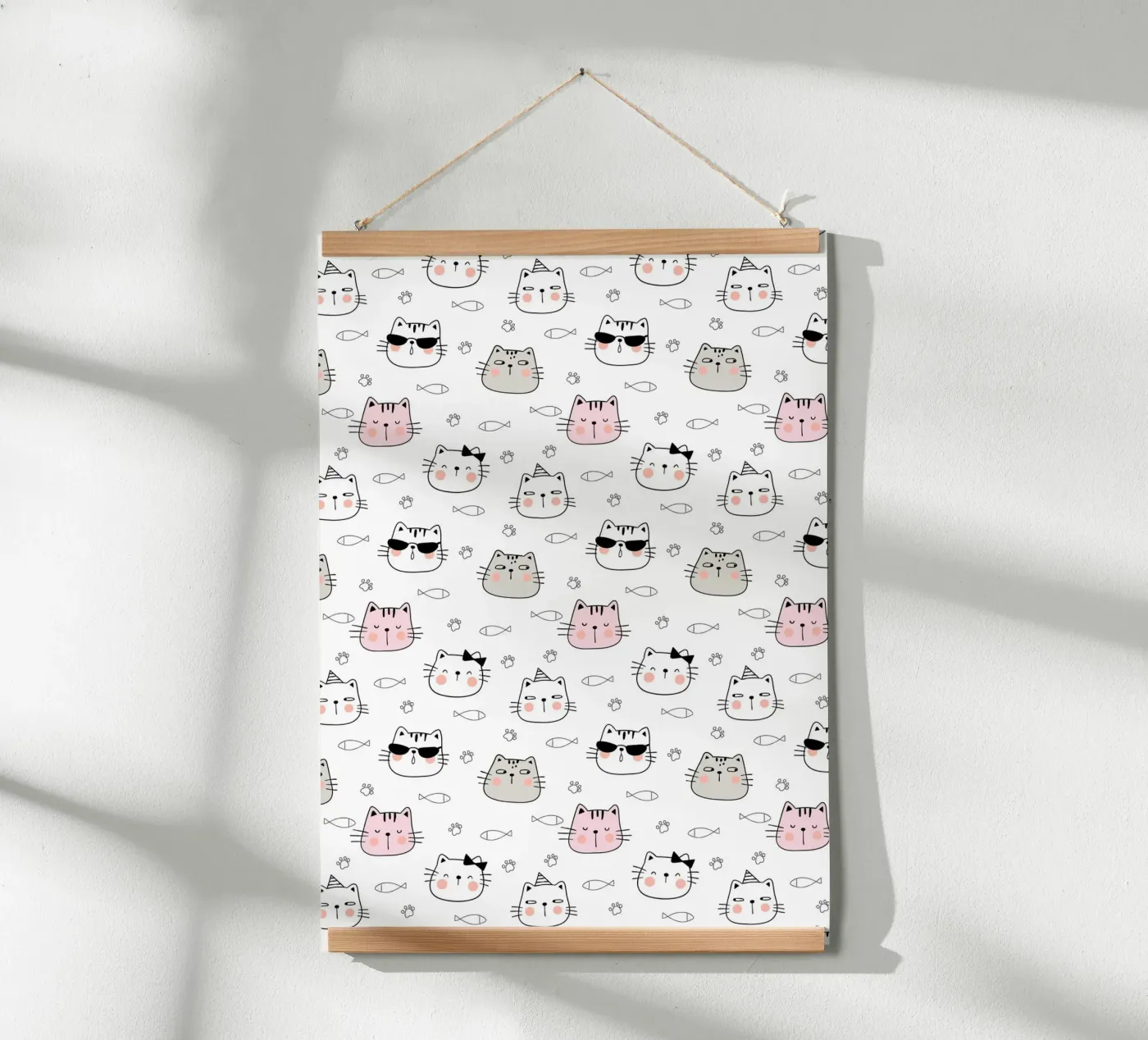 Cats pattern Poster von Happypatterns