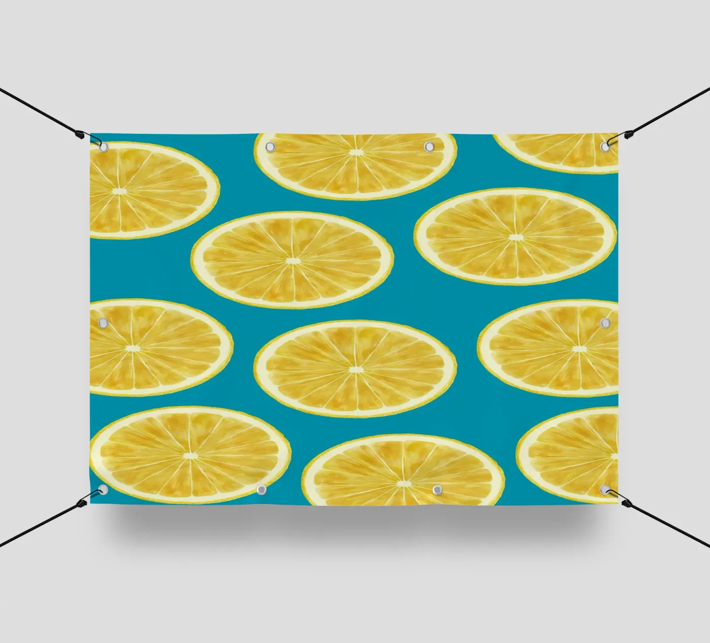 lemons pattern PVC Plane von Happypatterns