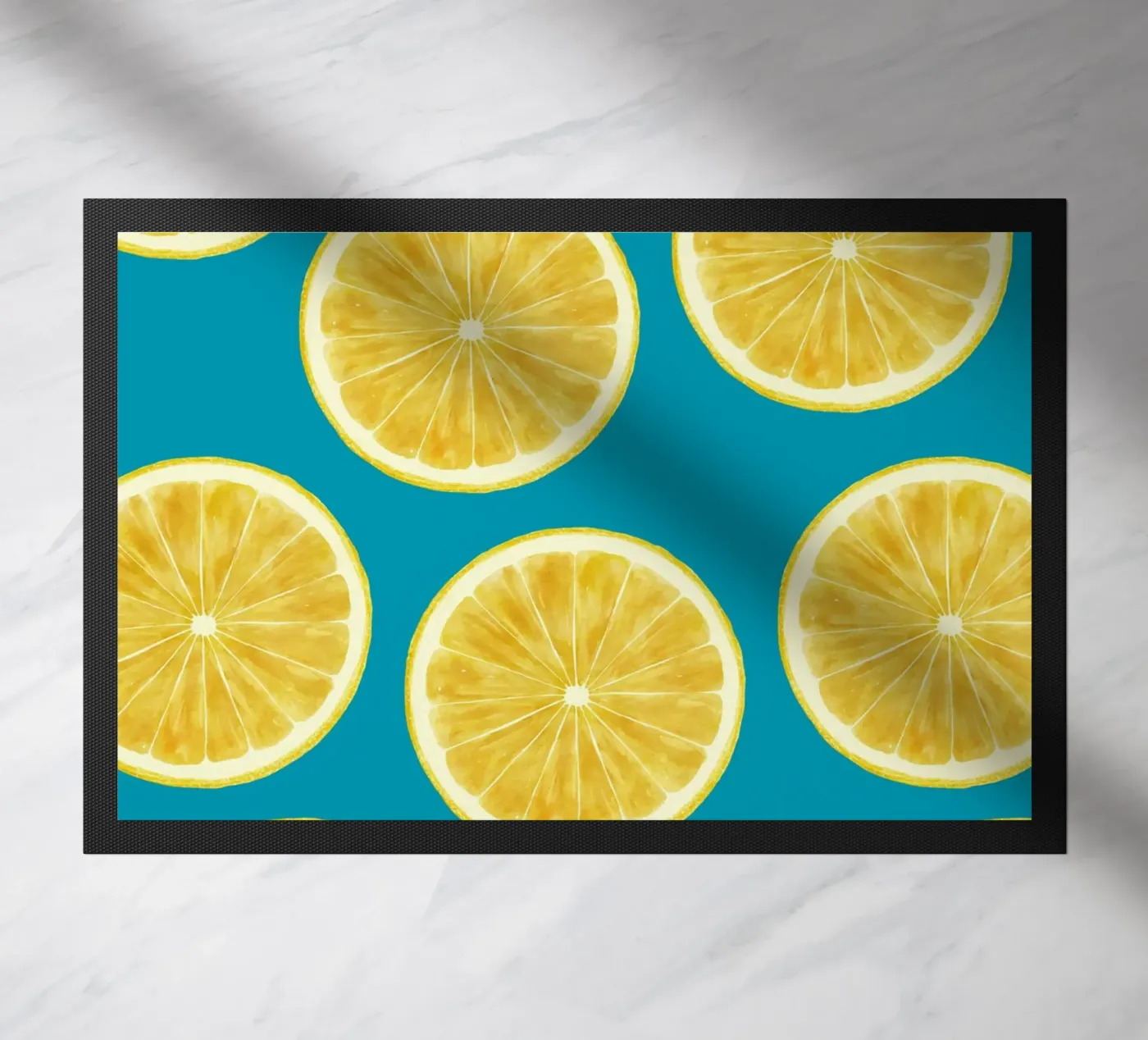lemons pattern Fußmatte von Happypatterns