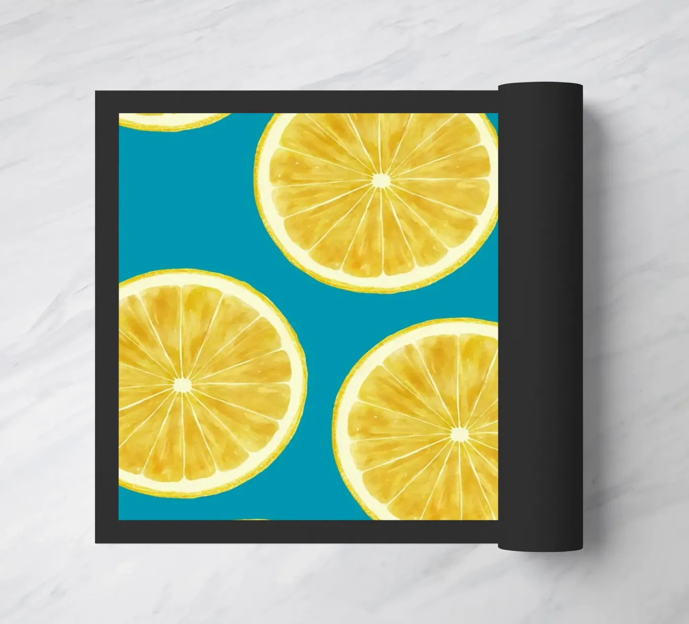 lemons pattern Fußmatte von Happypatterns