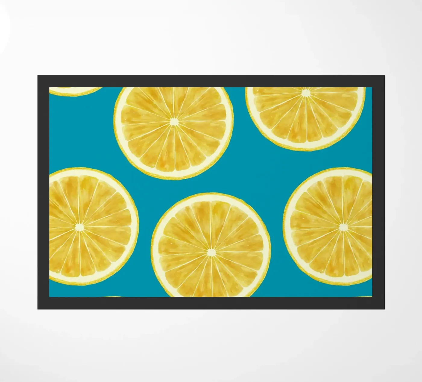 lemons pattern Fußmatte von Happypatterns
