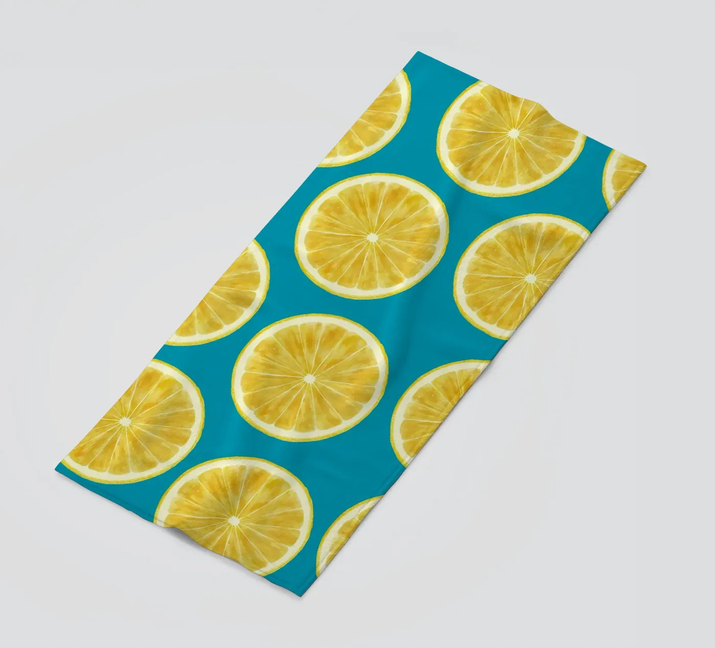 lemons pattern strandhanddoek van Happypatterns