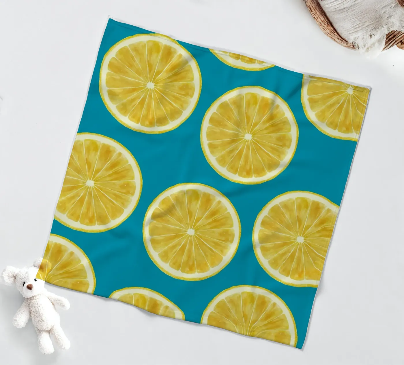 lemons pattern Fleecedecke von Happypatterns