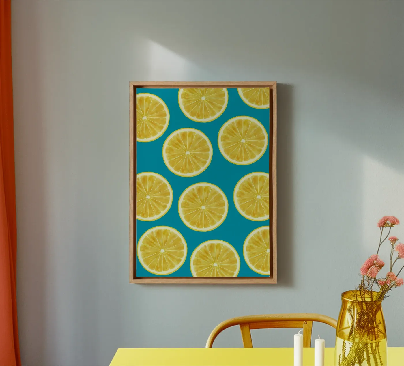 lemons pattern toile de Happypatterns