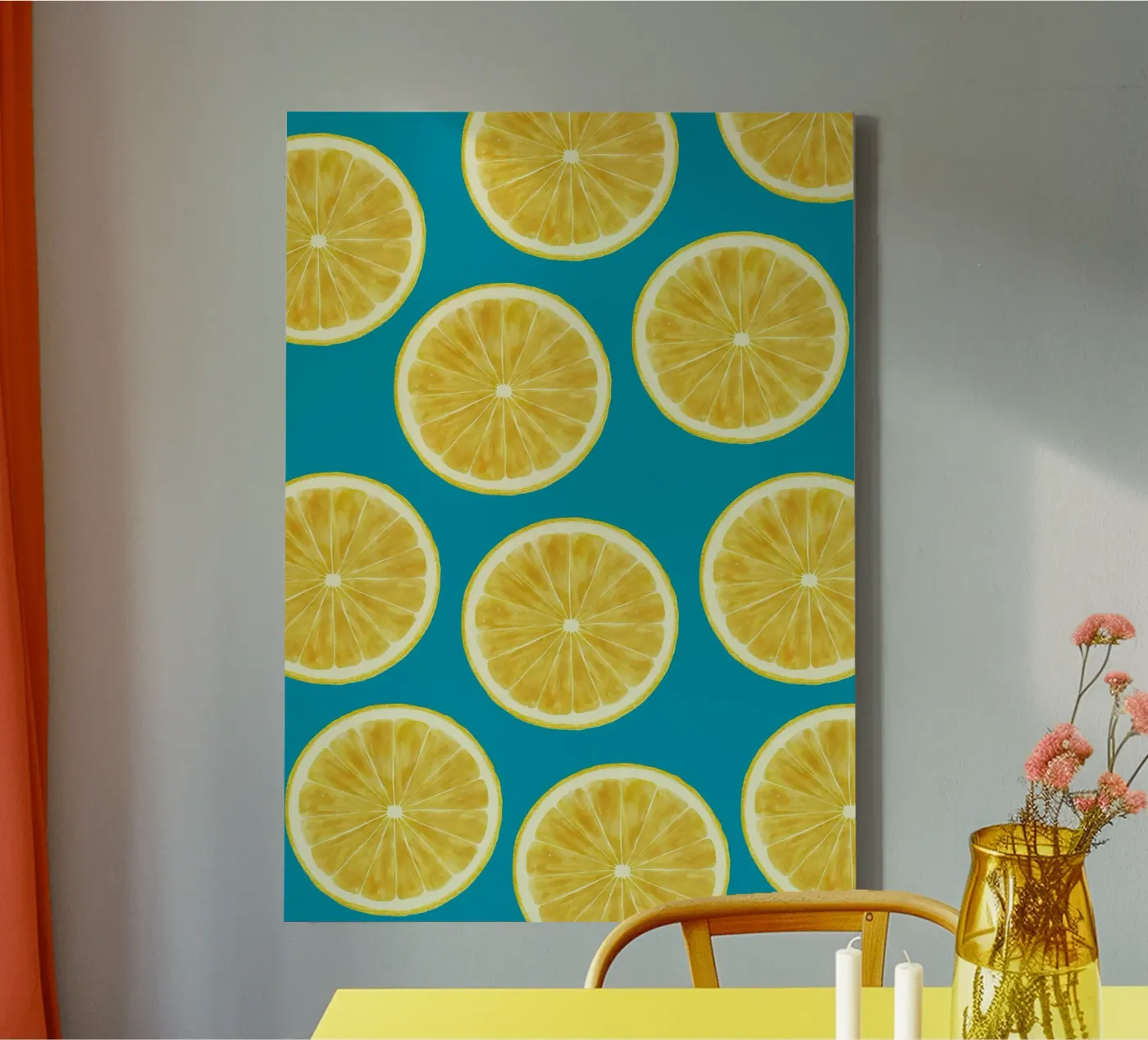 lemons pattern toile de Happypatterns