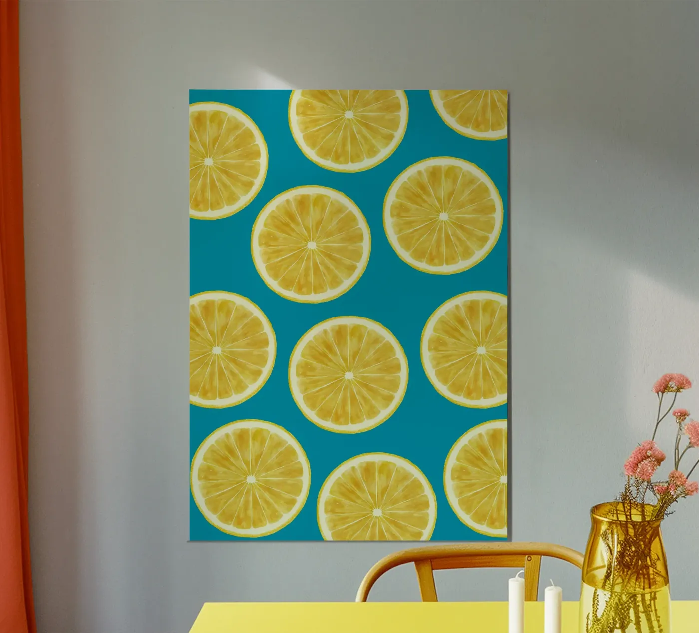 lemons pattern Poster von Happypatterns