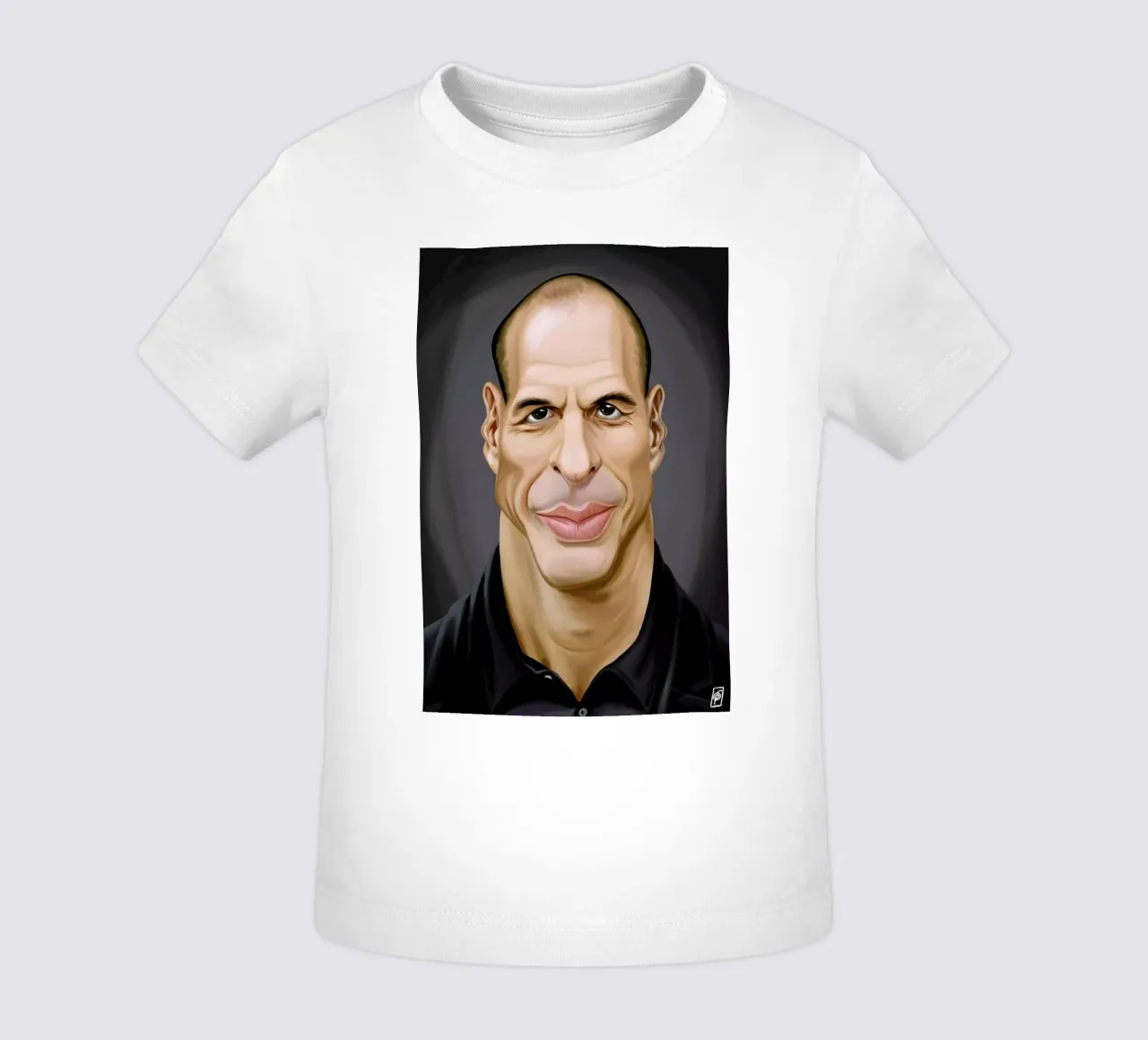 Yanis Varoufakis baby t-shirt by Rob Art | Illustration