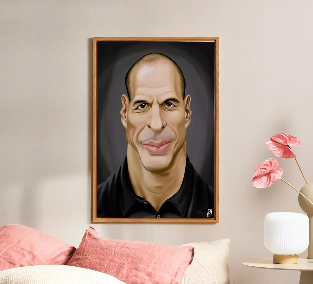 Yanis Varoufakis forex-plaat van Rob Art | Illustration
