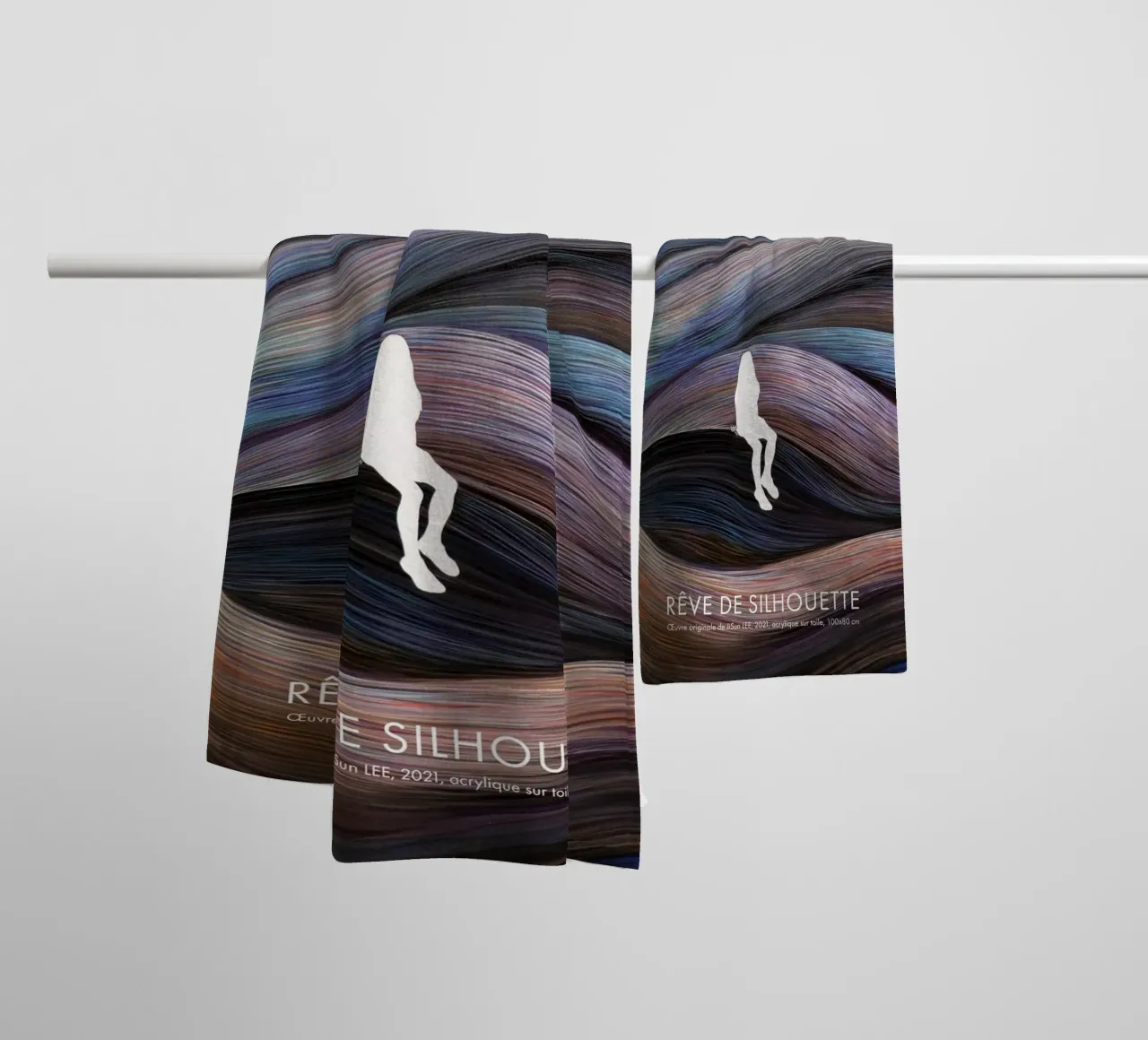 Rêve de Silhouette - 1 asciugamano da bagno da artleejisun