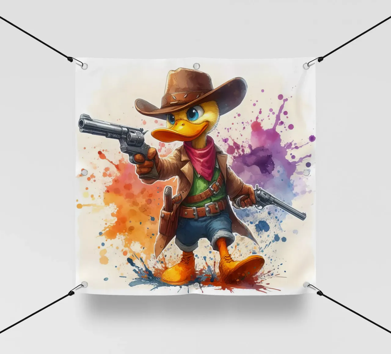 The Gunslinger Duck pvc cover by 🎁 ARTVI-SHOP
