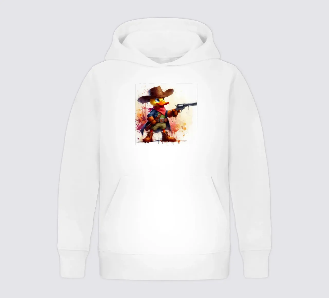 The Gunslinger Duck kids hoodie by 🎁 ARTVI-SHOP