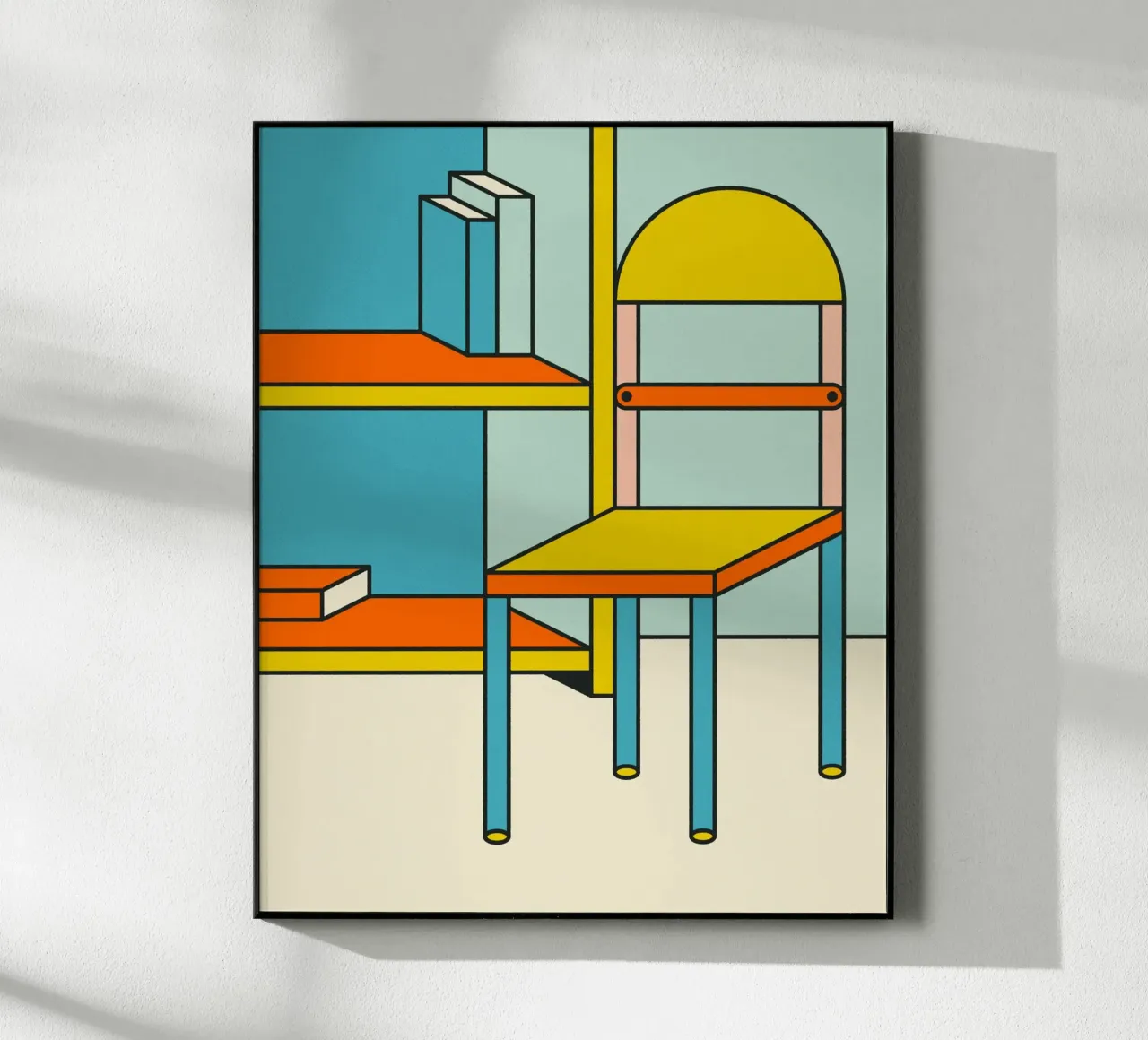 Libreria e sedia plexiglass da Jazzberry Blue