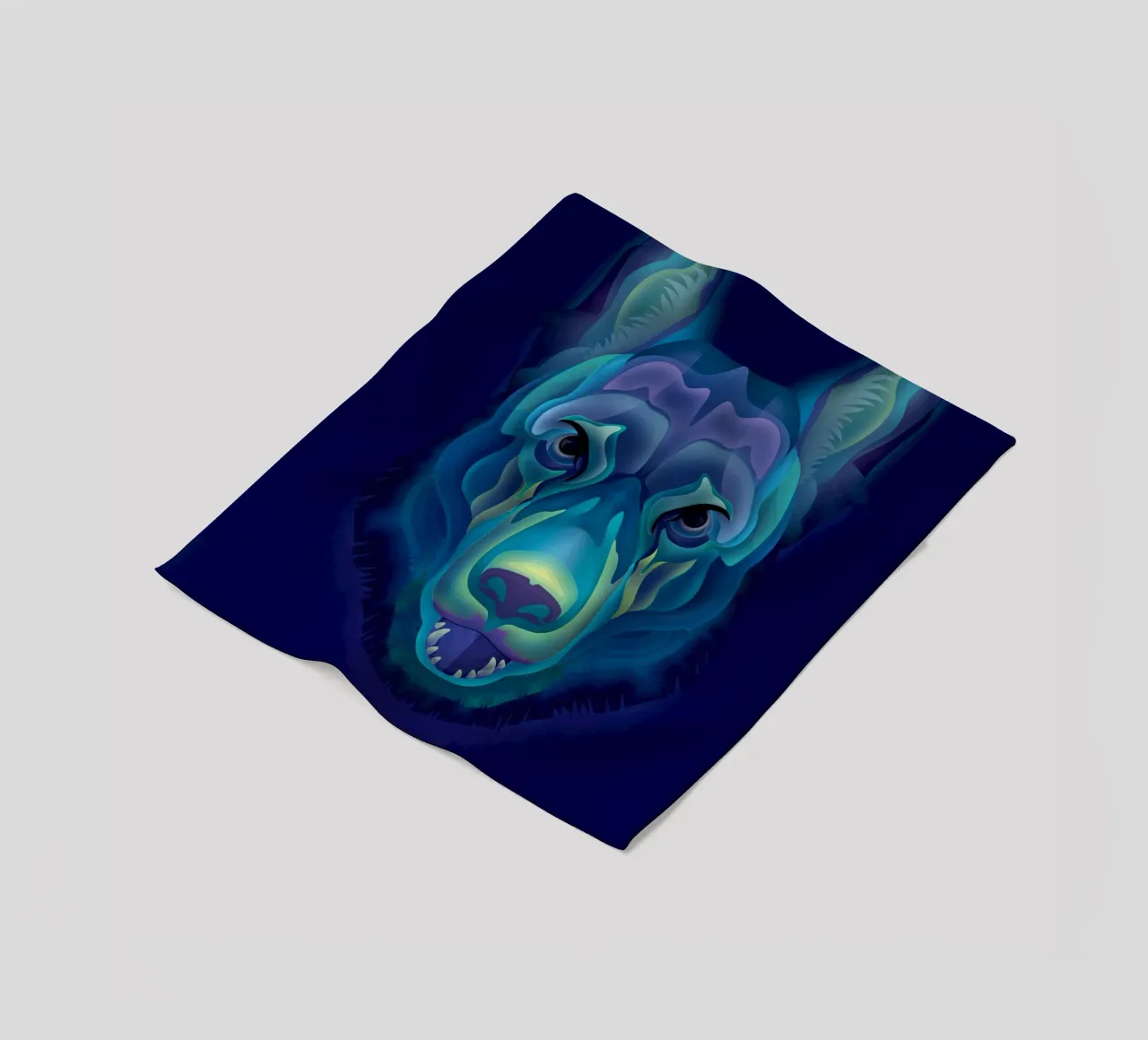 Zodiac Dog fleece blanket by Artascy Art