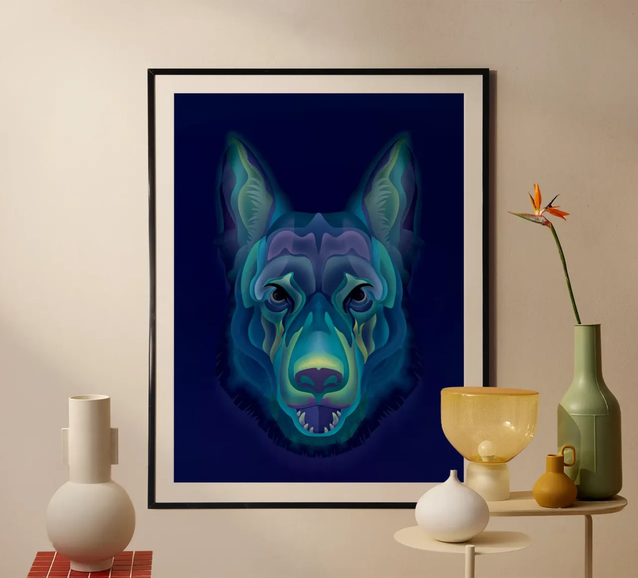 Zodiac Dog hahnemühle by Artascy Art