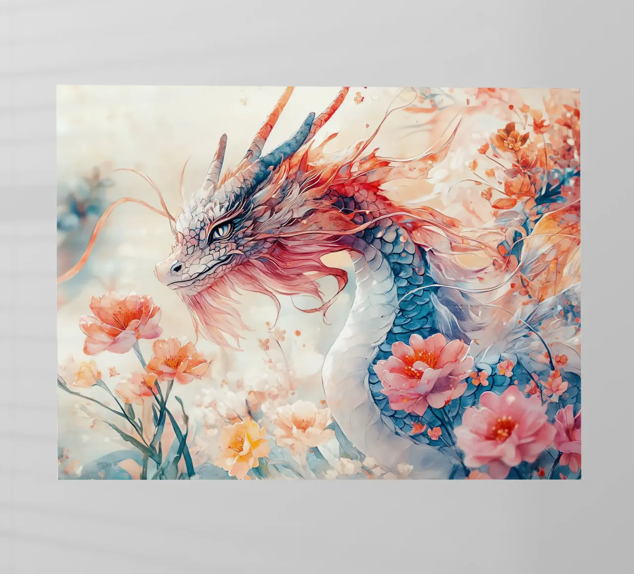 Dragon & Fleurs pellicola backlit da Théïa's Fantasia World
