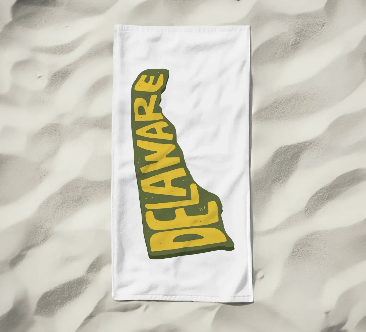 Delaware beach towel by Roads Shop