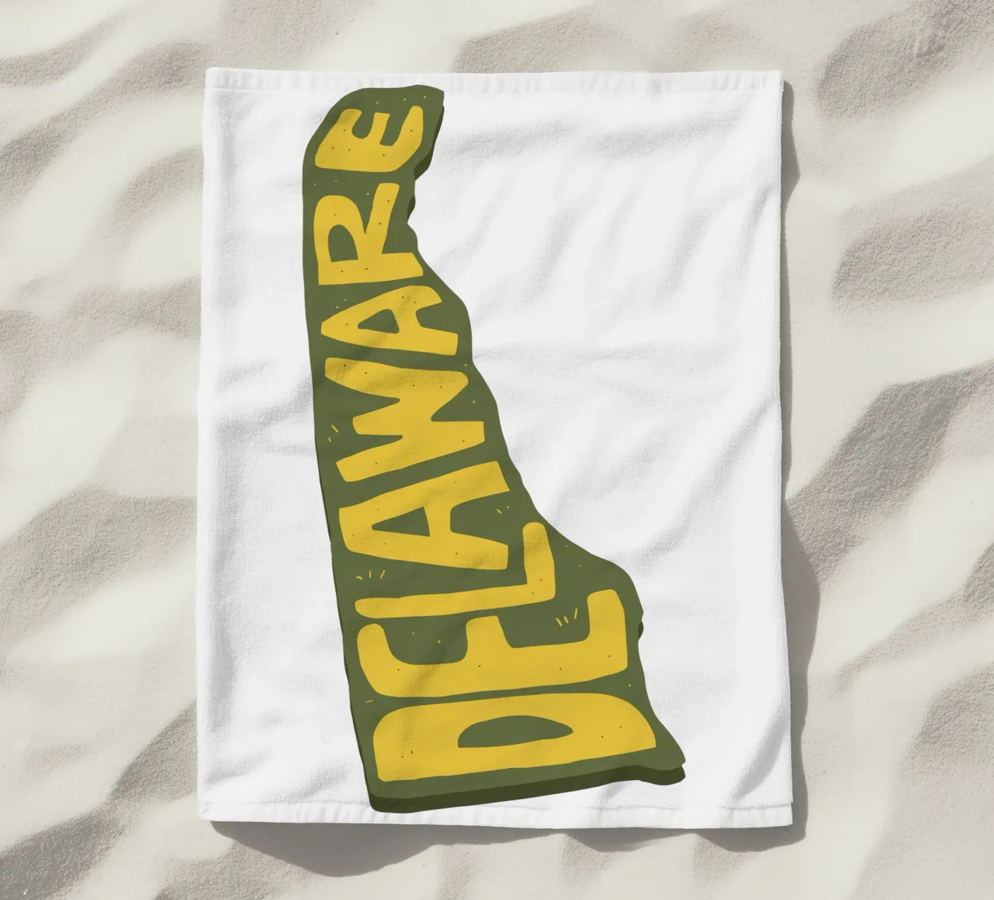 Delaware beach towel by Roads Shop