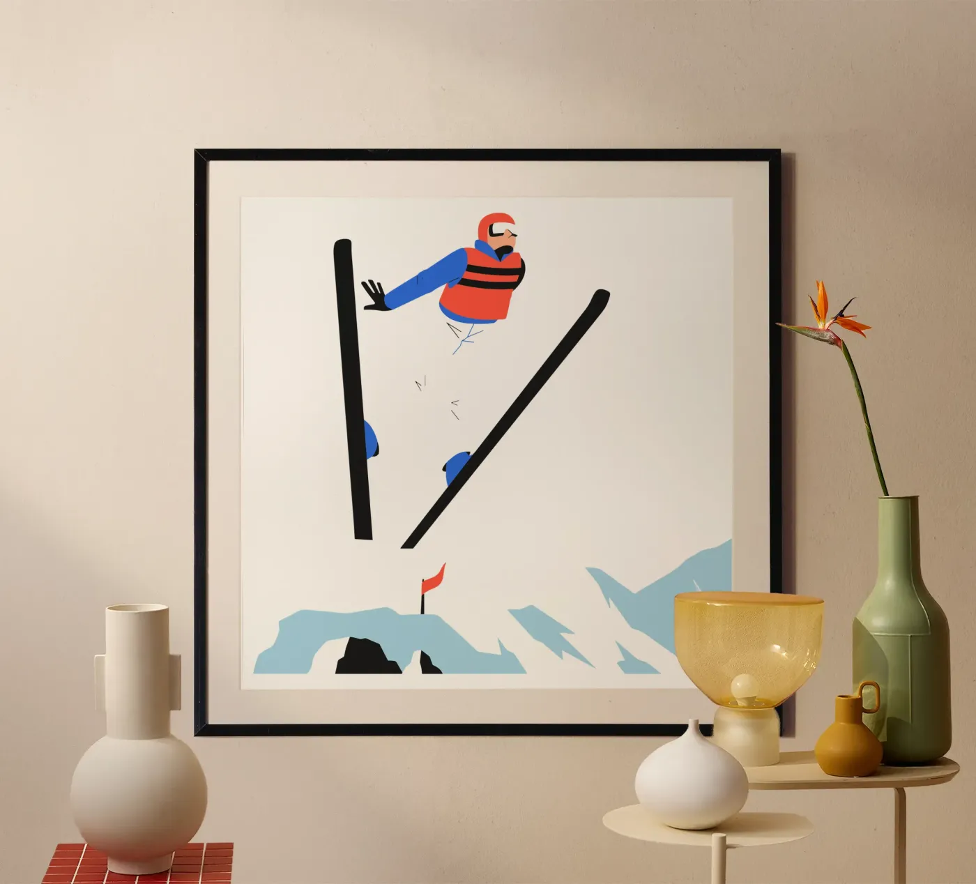 Ski Jumping poster by Roads Shop