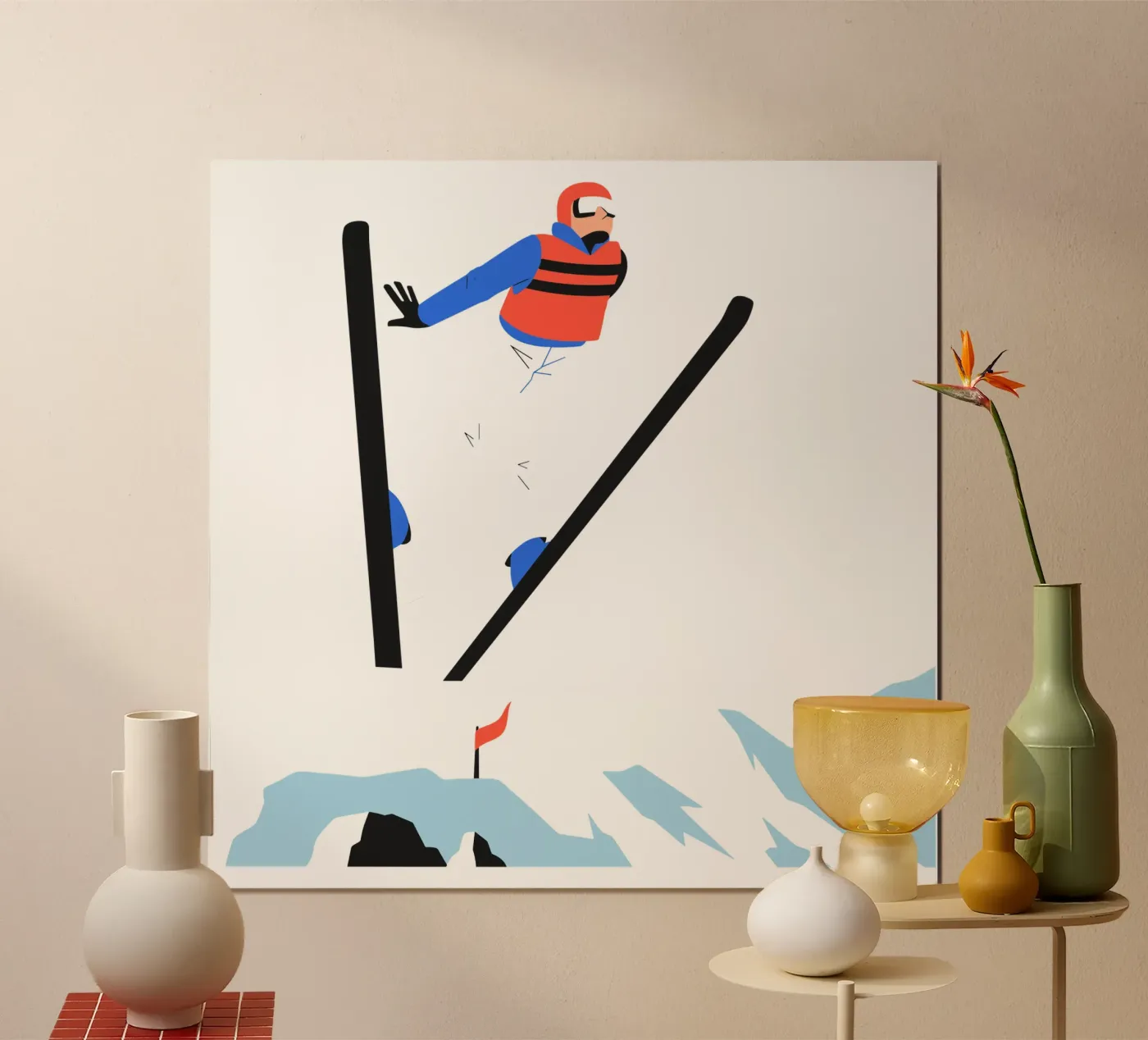 Ski Jumping poster by Roads Shop