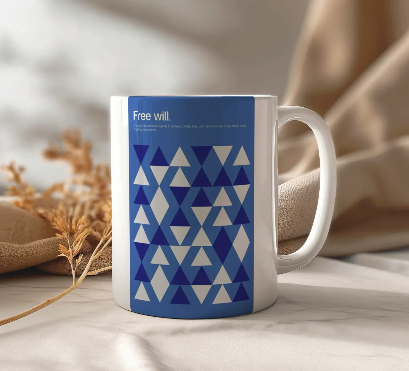 Free Will ceramic mug by Genís Carreras