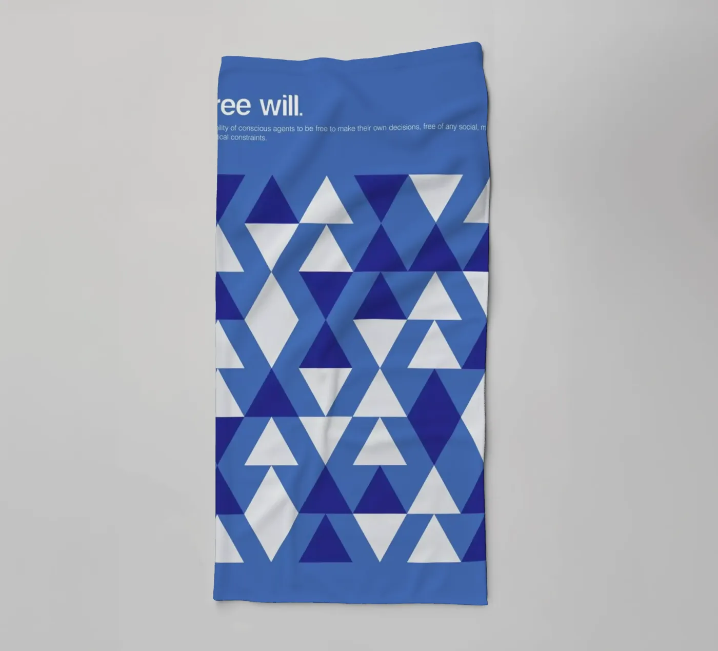 Free Will towel by Genís Carreras