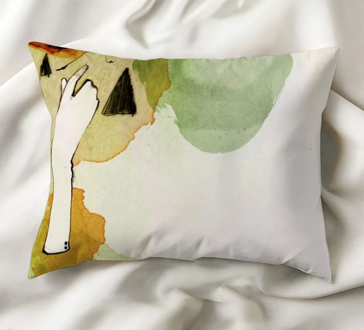 Mariolle decorative cushion by Ekaterina Koroleva