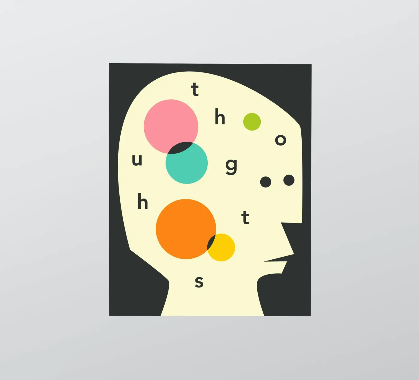 Gedanken Sticker von Jazzberry Blue